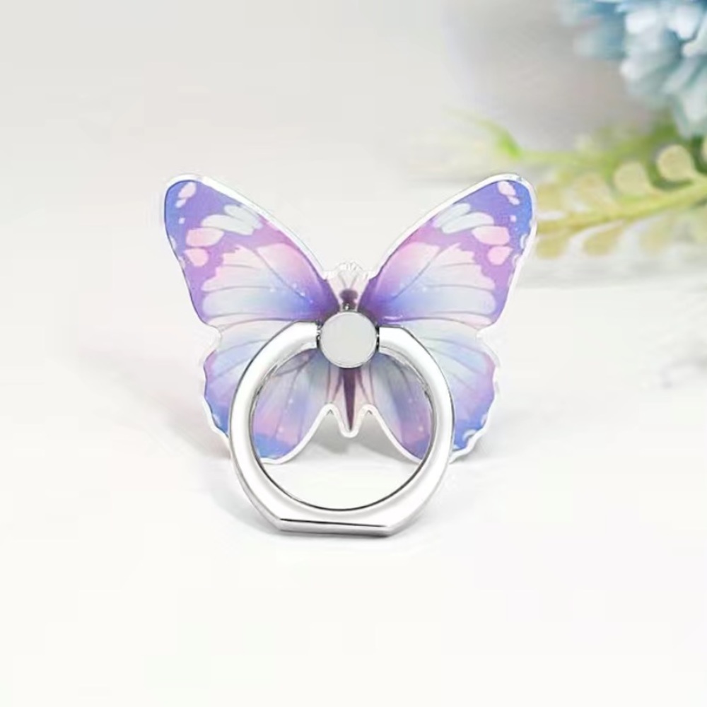 COPY - New Beautiful butterfly phone bracket 360° rotation phone ring holder st…